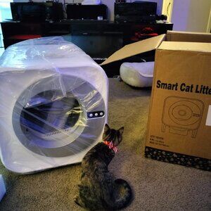 Smart Self Cleaning Cat Litter Box for Multi Cats App Wifi Large Space 70L 2025